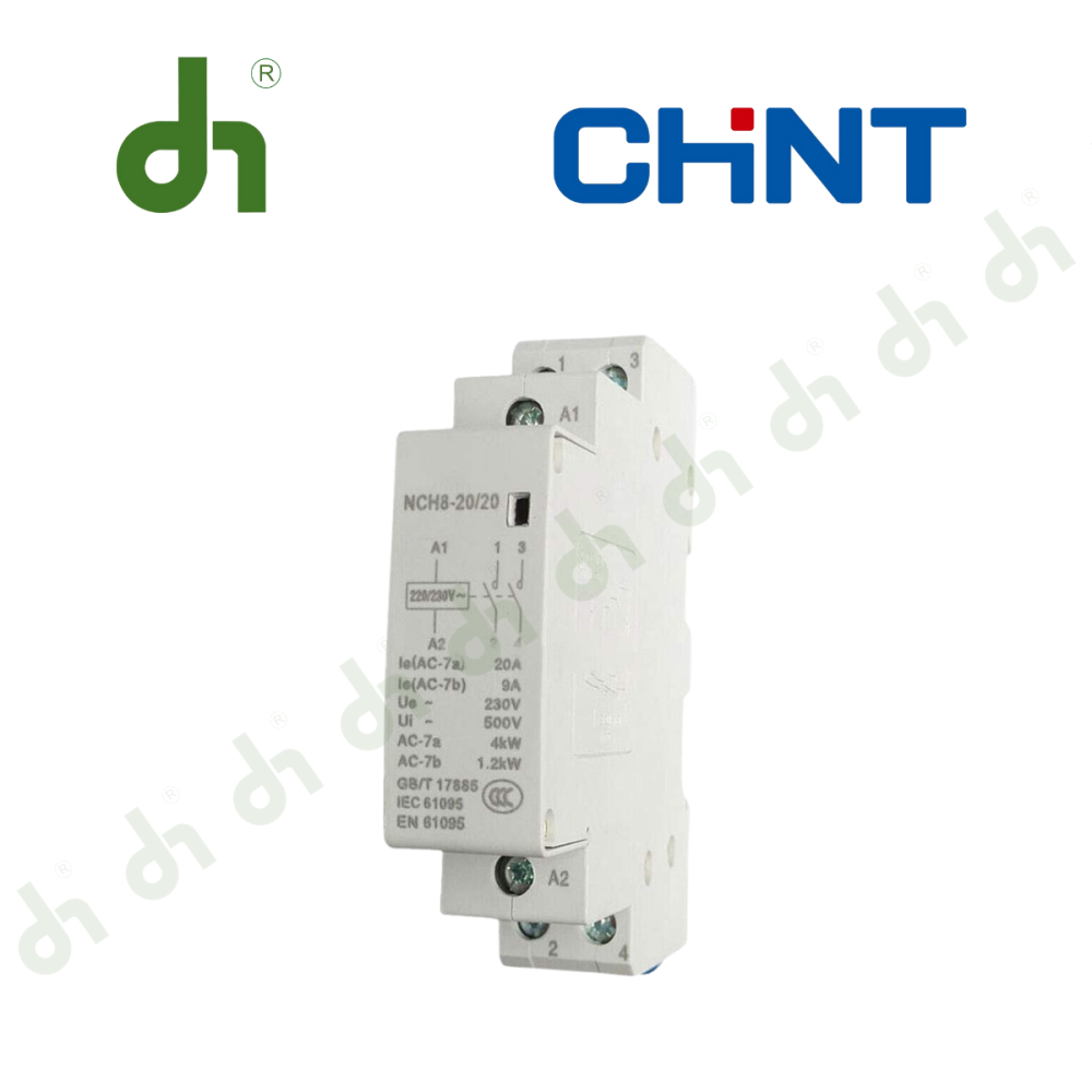 Công tắc tơ 2P/20A NCH8-20/20 220/230V