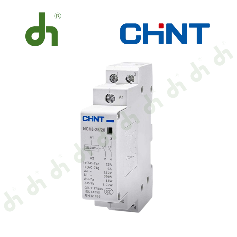 Công tắc tơ 2P/25A NCH8-25/20 220/230V