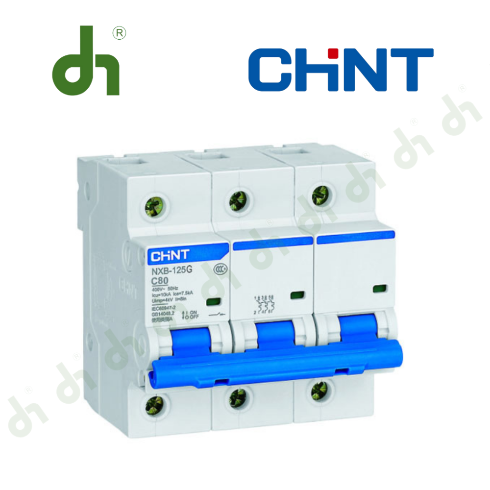 Cầu dao tự động (Áp tô mát) NXB-125G 3P C80A