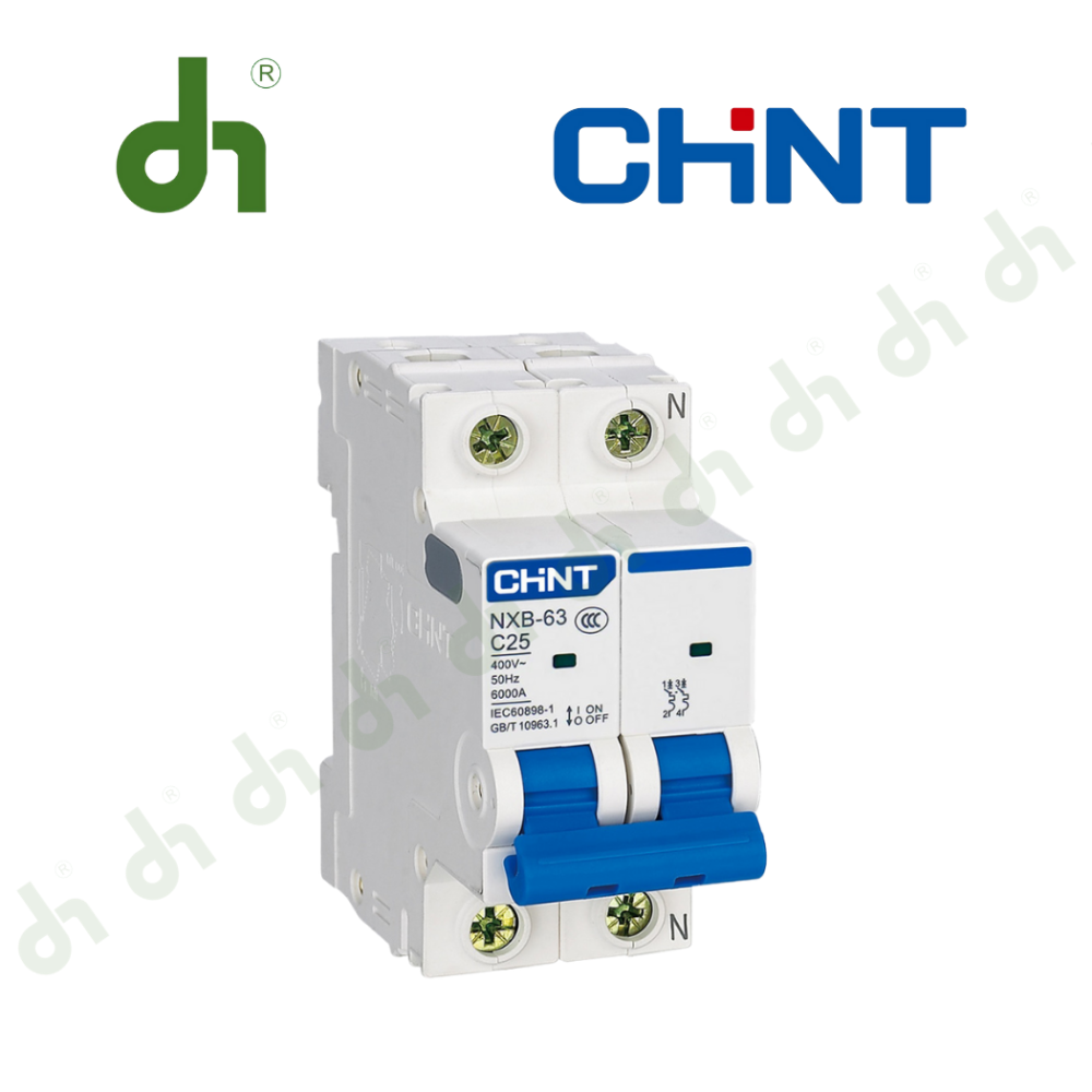 Cầu dao tự động (Áp tô mát) NXB-63 2P C25 6KA