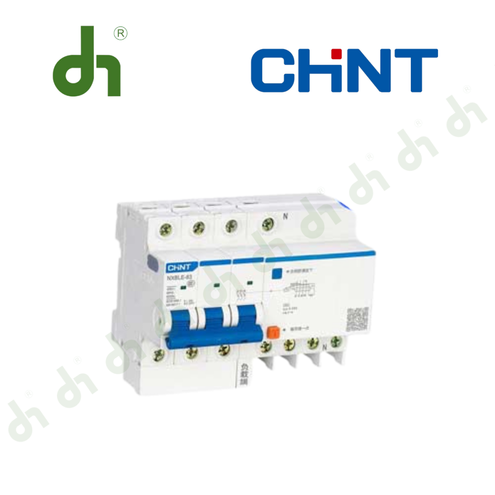 Cầu dao tự động (Áp tô mát) bảo vệ quá tải và chống rò NXBLE-63 3P+N C63 30mA 6kA